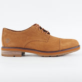 Mens Timberland Windbucks Cap Toe Oxford A23R5 Rust Leather Lace Up Formal Shoes